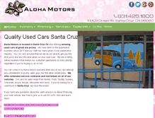 Tablet Screenshot of alohamotors.net